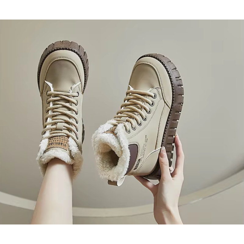 Isolina - Damen Winterstiefel mit dickem Fellfutter und robuster Profilsohle