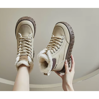 Isolina - Damen Winterstiefel mit dickem Fellfutter und robuster Profilsohle