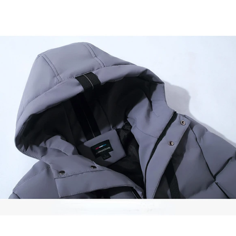 Wärmog - Pufferjacke Herren Mit Kapuze Warm Gefüttert Winterjacke