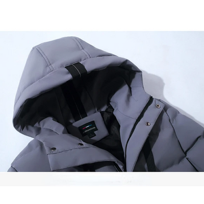 Wärmog - Pufferjacke Herren Mit Kapuze Warm Gefüttert Winterjacke