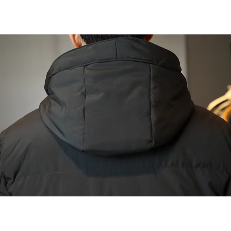 Wetterl - Langer Wintermantel Herren Wasserdicht Winddicht Mit Kapuze Gefüttert