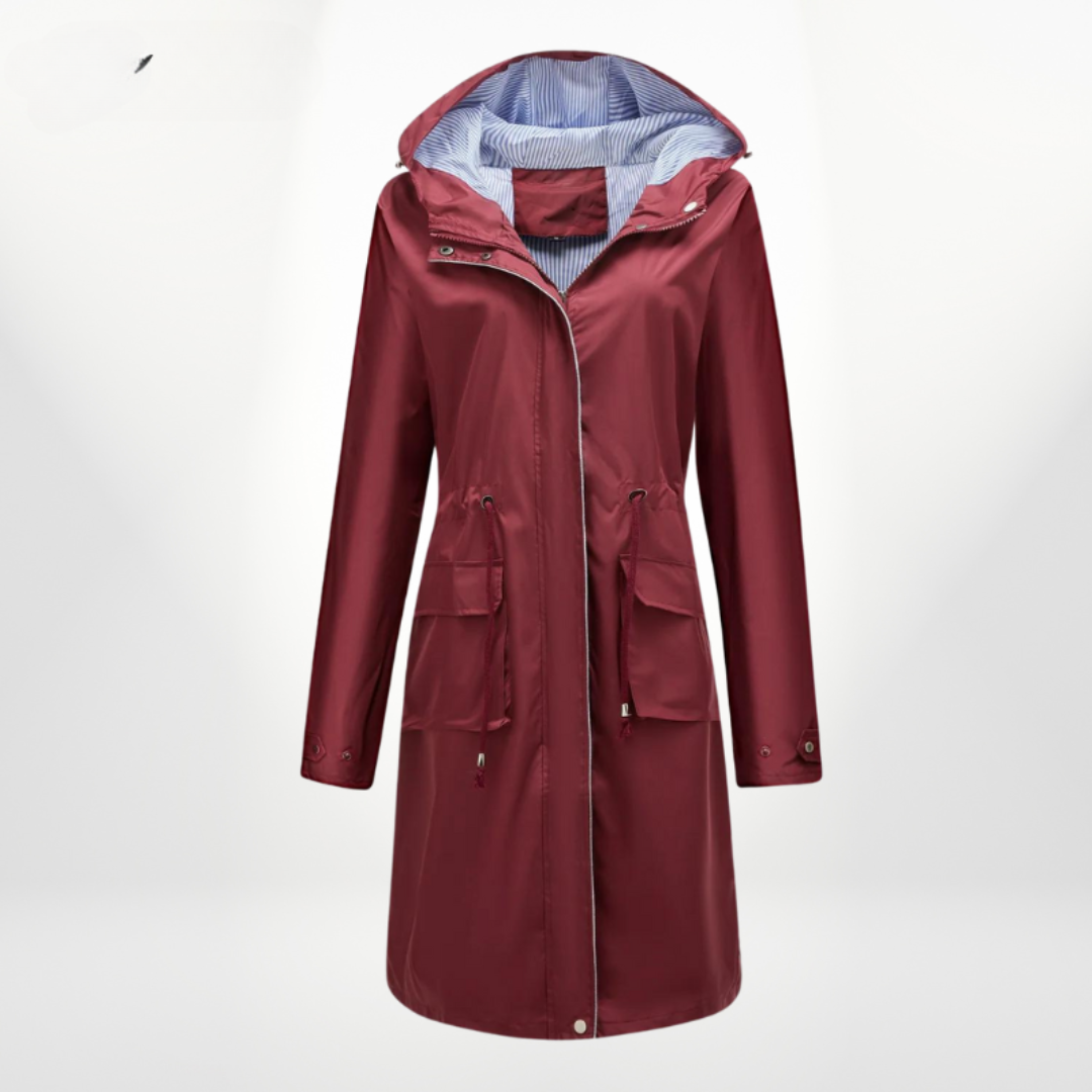 Damen Trenchcoat mit Kapuze | Wasserdicht