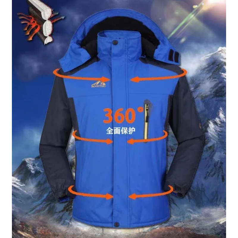 Brisker - Wasserdichter Wintermantel Männer – Fleece Gefüttert, Winddicht, Outdoor