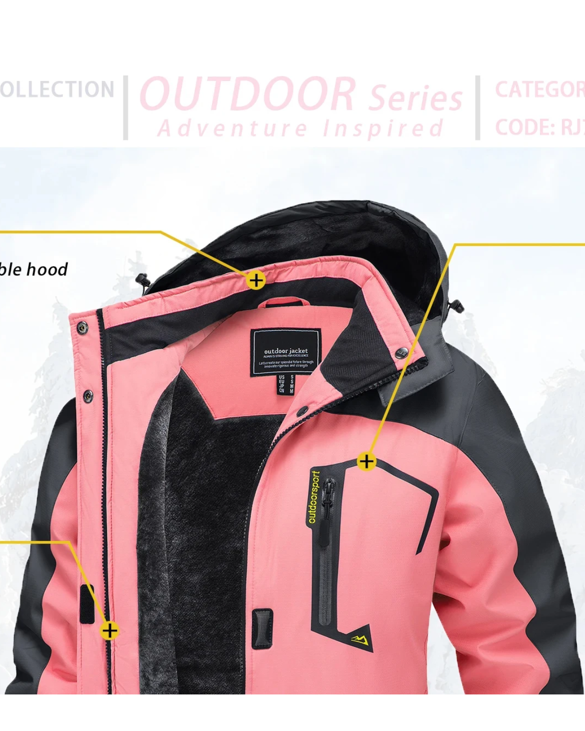 Schneus - Wasserdichter Wintermantel Männer – Wetterfest, Atmungsaktiv, Mit Kapuze