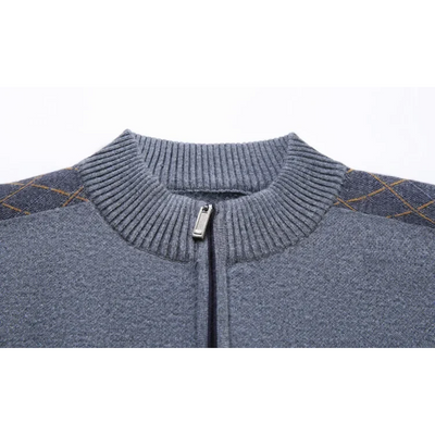 Pullher - Eleganter Pullover mit Reißverschluss Herren – Ideal für Büro & Freizeit