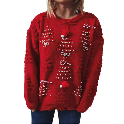 Traumha - Weihnachtspullover – Strick, Festlich, Mit Weihnachtlichem Muster