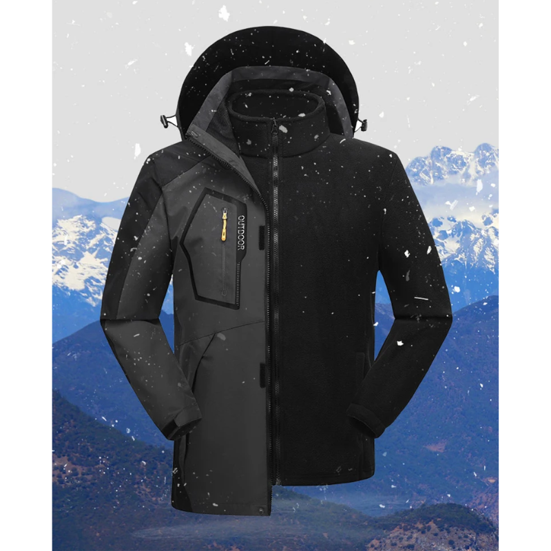 Hiverno - Wasserdichter Wintermantel Männer – Winddicht, Leicht, Outdoorjacke