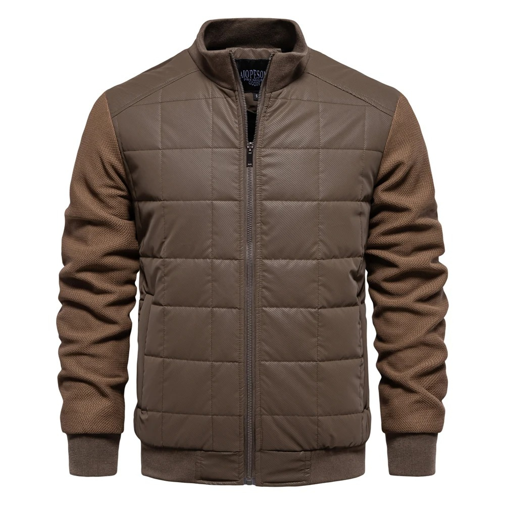Vindorx - Gewattierte Jacke Herren Winddicht Steppjacke Mit Knopfleiste