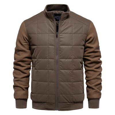 Vindorx - Gewattierte Jacke Herren Winddicht Steppjacke Mit Knopfleiste