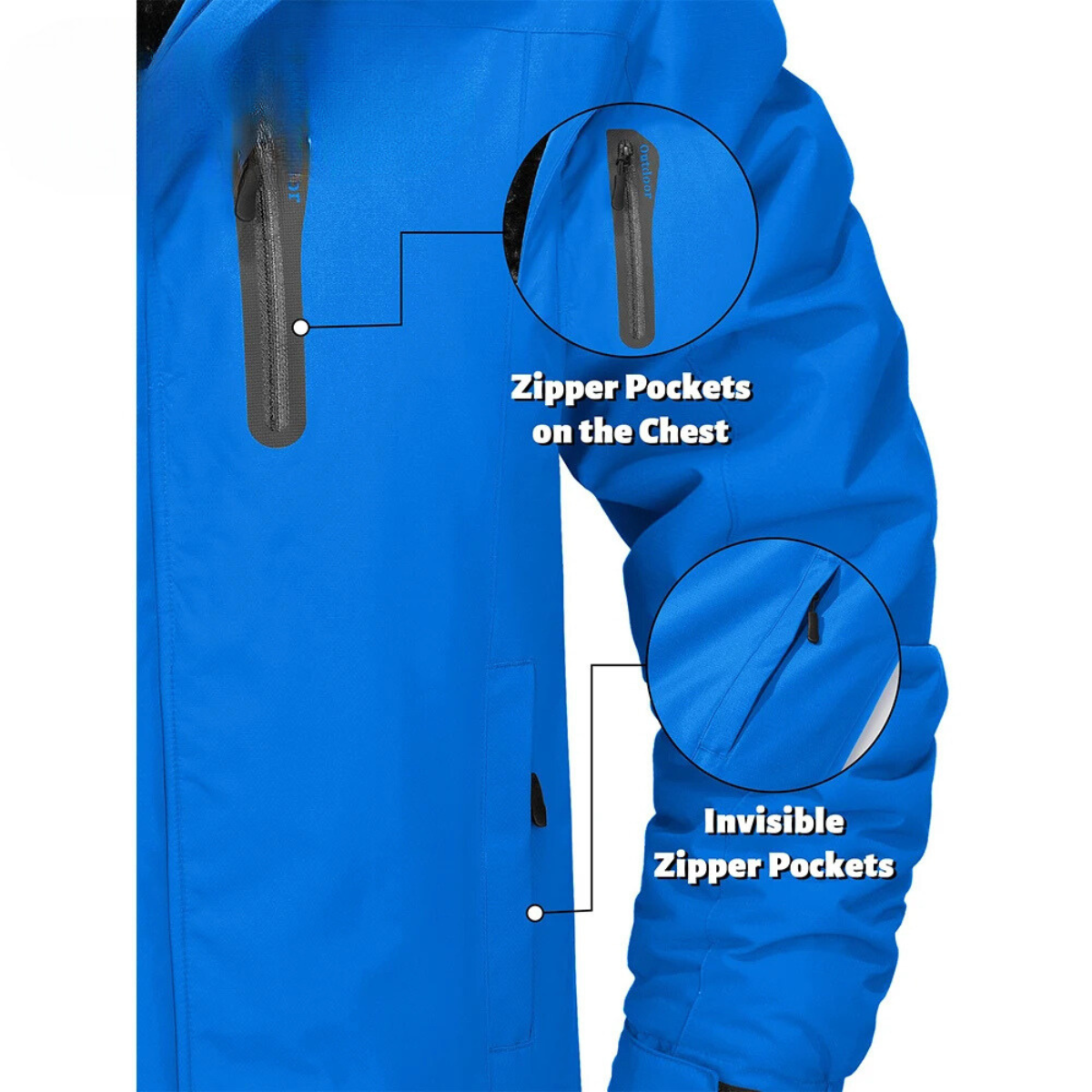 Nordure - Wasserdichter Wintermantel Männer – Wetterfest, Atmungsaktiv, Mit Kapuze