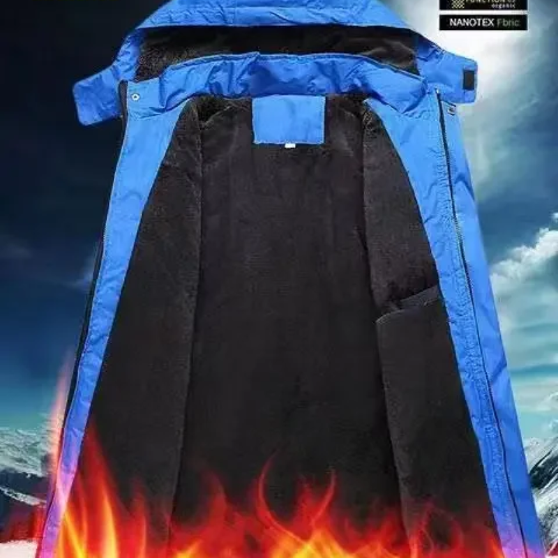 Schneux - Wasserdichter Wintermantel Männer – Warm Gefüttert, Wetterfest, Mit Kapuze