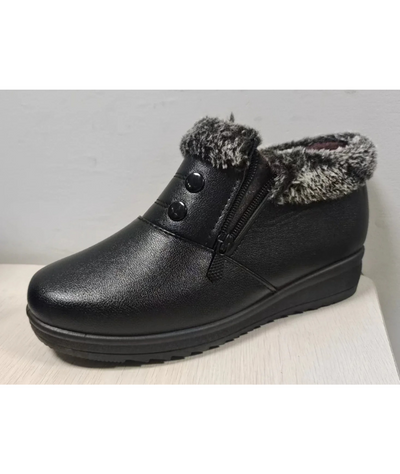 Klimora - Damen Winterstiefel mit Reißverschluss und weichem Innenfutter