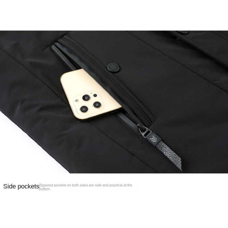 Glattal - Parka Winterjacke Herren – Warm Gefüttert, Mit Kunstfellkapuze, Winddicht