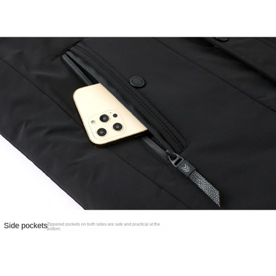 Glattal - Parka Winterjacke Herren – Warm Gefüttert, Mit Kunstfellkapuze, Winddicht