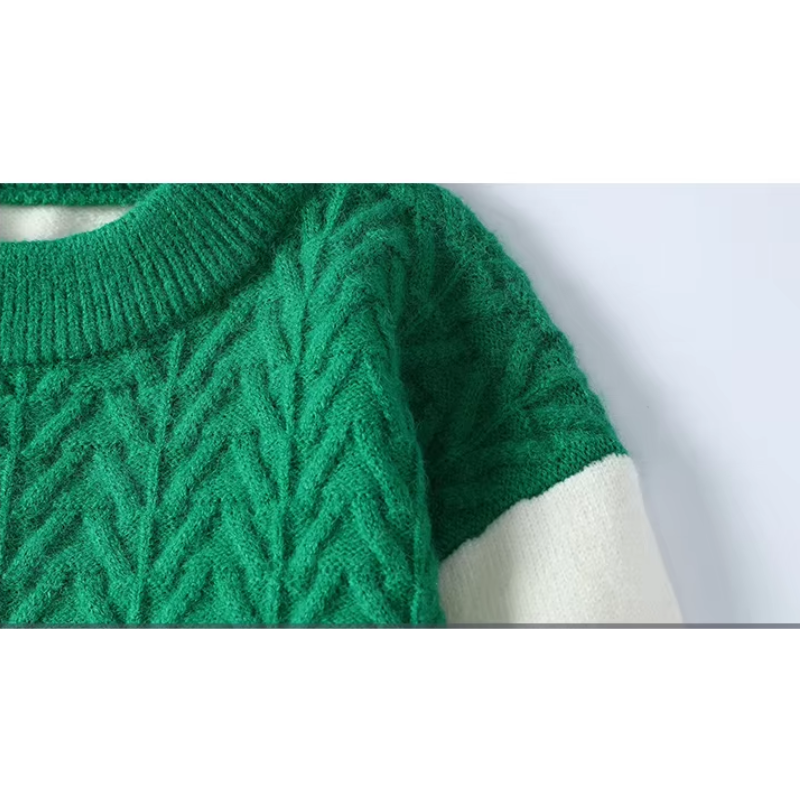 Schneew - Weihnachtspullover – Festlich, Bequem, Rundhals, Winterpullover