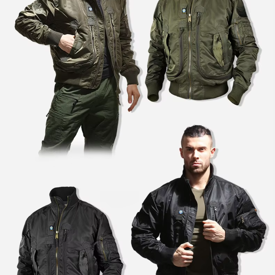 Schaltor - Wintermantel Männer, Winddichte Jacke mit abnehmbarem Kunstfellbesatz