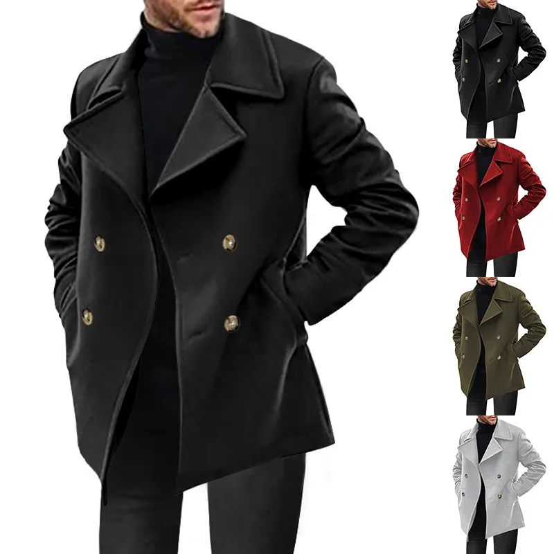 Bergorn - Moderne Mantel Jacke Herren – Kurz Trenchcoat für Herbst und Winter