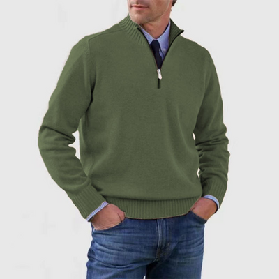 Pullover Herren Half Zip Modern | Warm Komfort Freizeit