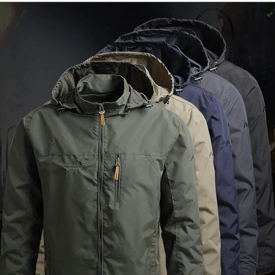 Warmorn - Wintermantel Männer mit Fleece-Futter, Winddichte Outdoor-Jacke