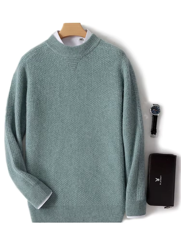 Kuschwo - Wollpullover Herren – Bequemer Pullover für Herbst & Winter