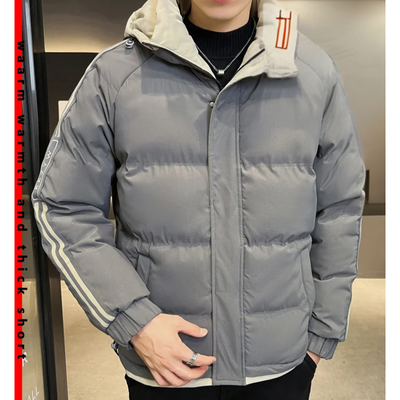 Wintrax - Langer Wintermantel Herren Daunenmantel Mit Kapuze Gefüttert