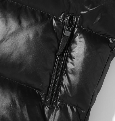 Jackfed - Daunenjacke Herren Glänzend Warm Gefüttert Mit Kapuze Winterjacke