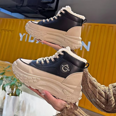 Glancia - Damen Winterstiefel mit Plateau und warmem Innenfutter