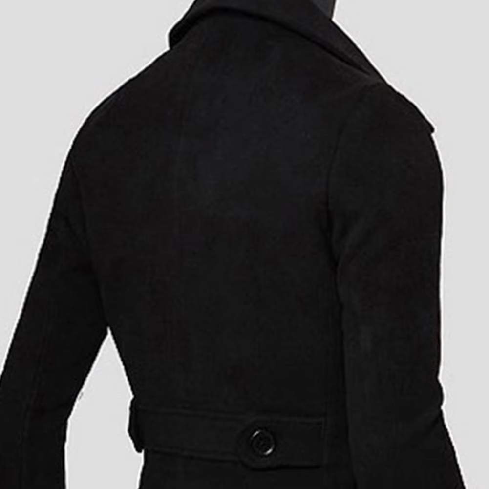 Starken - Mantel Jacke Herren – Klassischer langer Wollmantel für Herbst und Winter