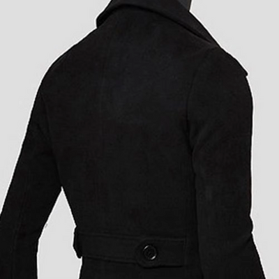 Starken - Mantel Jacke Herren – Klassischer langer Wollmantel für Herbst und Winter