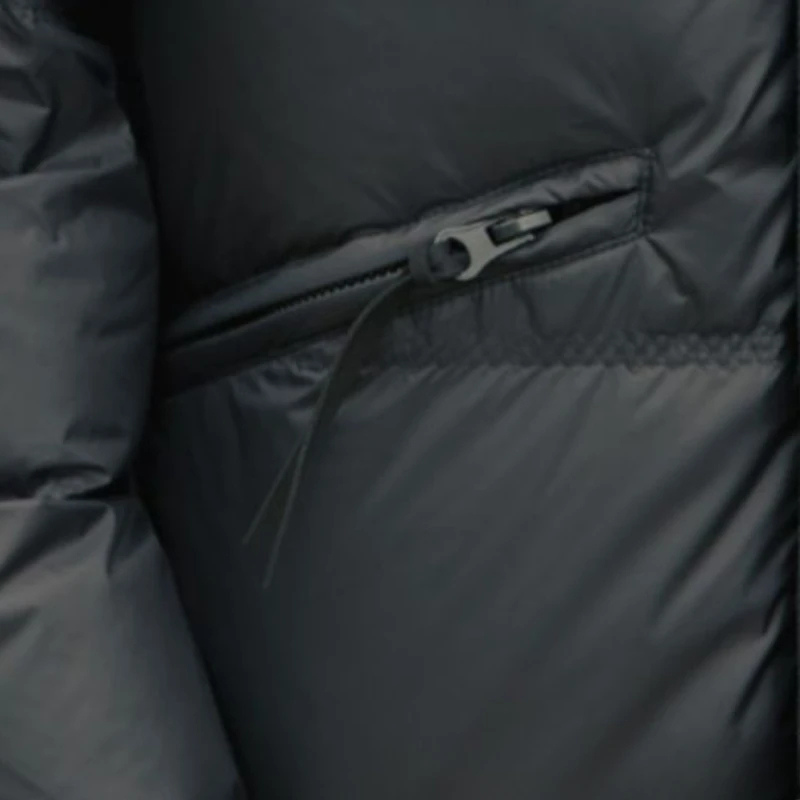 Grauarm - Daunenjacke Herren Lang Warm Gefüttert Wintermantel Mit Kapuze