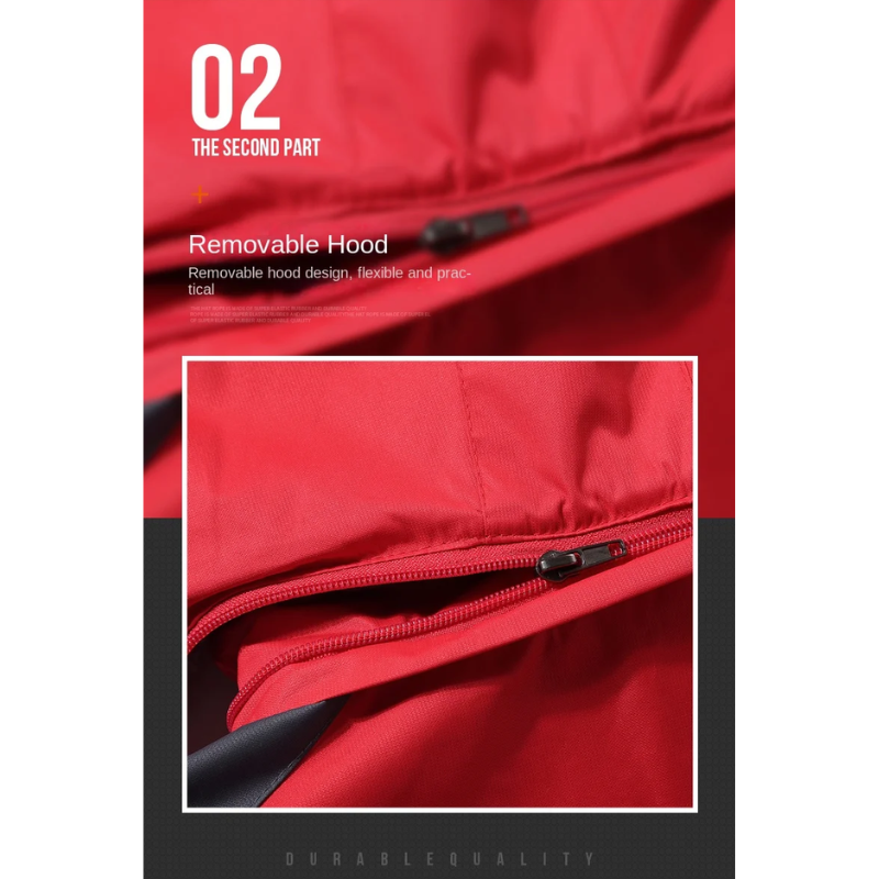 Glattro - Wasserdichter Wintermantel Männer – Warm, Wetterfest, Mit Kapuze