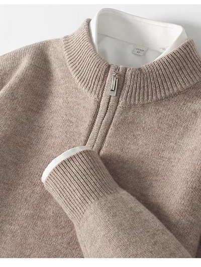 Nobherr - Warmer Pullover mit Reißverschluss Herren – Ideal für Freizeit & Alltag