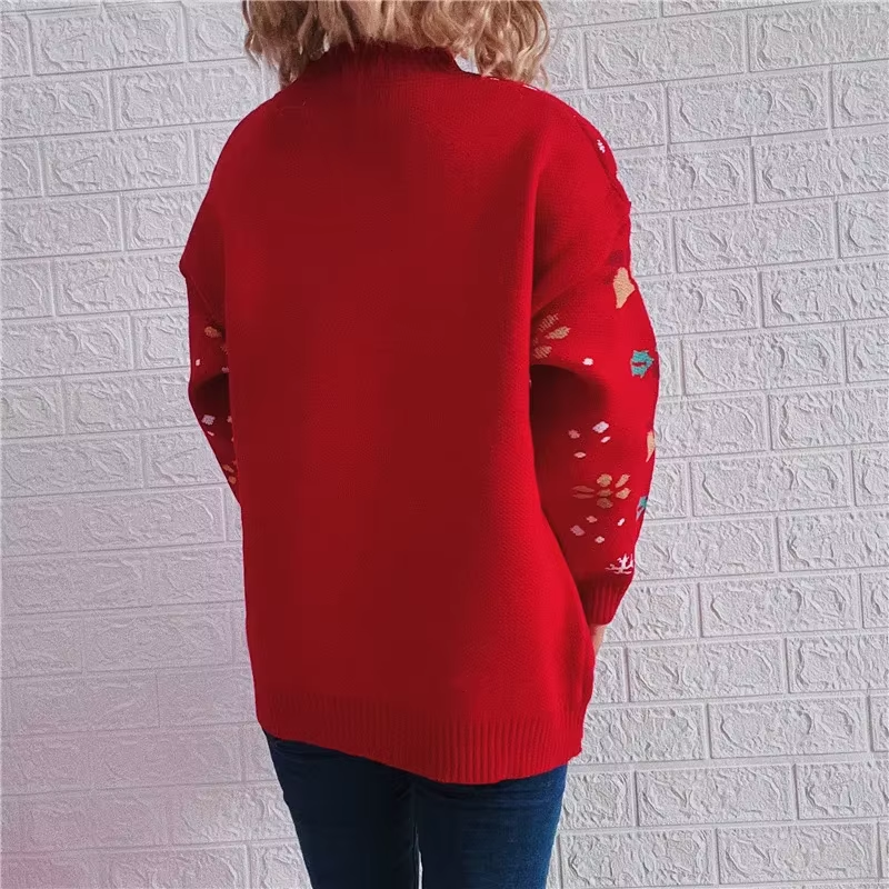 Kuschel - Weihnachtspullover – Bequem, Strick, Mit Weihnachtlichem Motiv