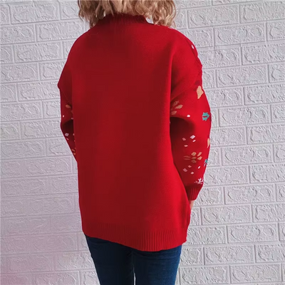 Kuschel - Weihnachtspullover – Bequem, Strick, Mit Weihnachtlichem Motiv