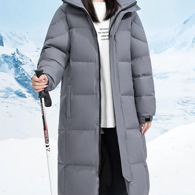 Soltwin - Langer Wintermantel Herren Warm Gefüttert Mit Kapuze Winddicht