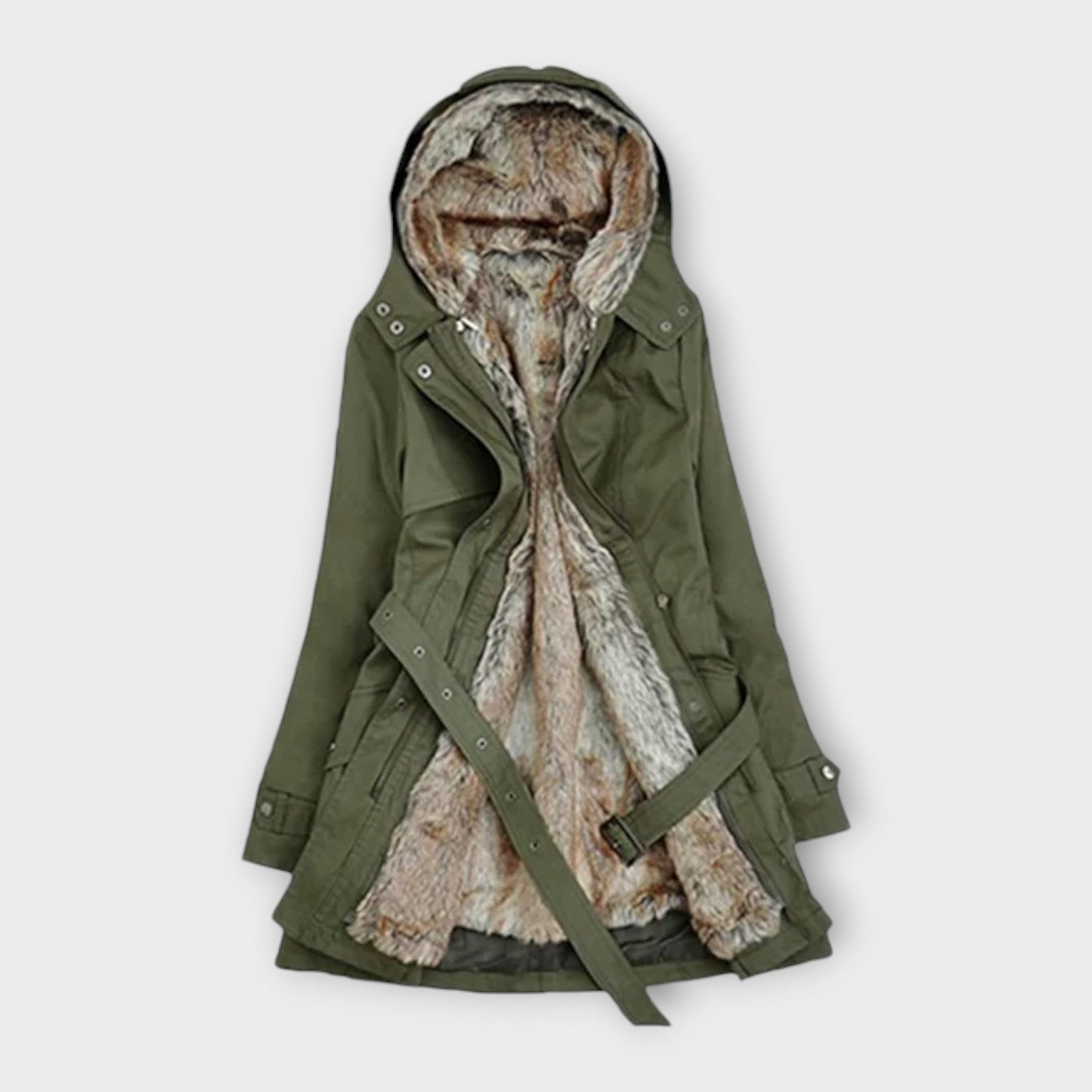 Milora – Mantel mit Fellfutter