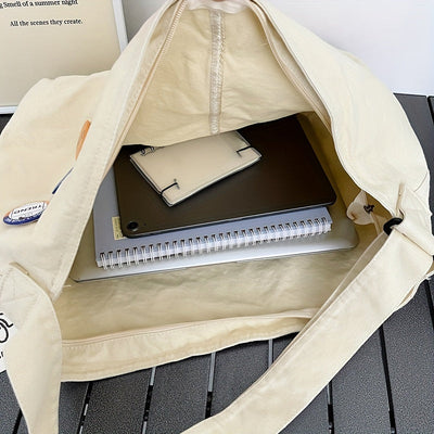 Hailey | Stilvolle überdimensionale Canvas Crossbody Messenger Bag