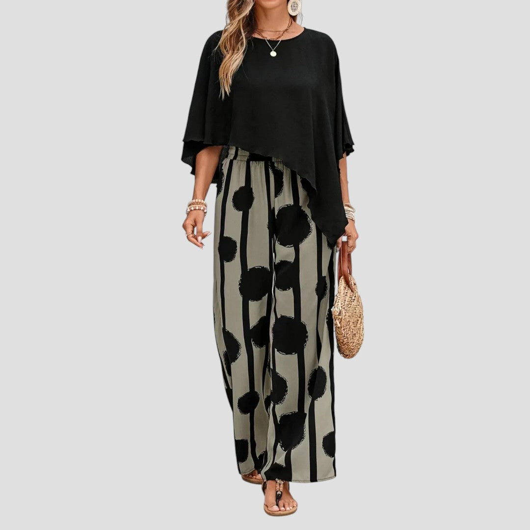 Sterling | Elegantes zweiteiliges Druck-Outfit