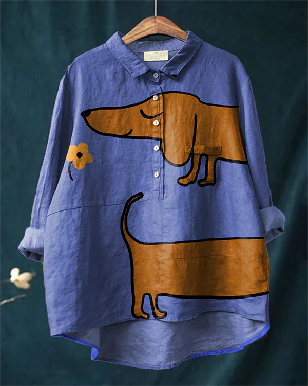 Max™ – Kreatives Hunde-Shirt mit Kunstprint