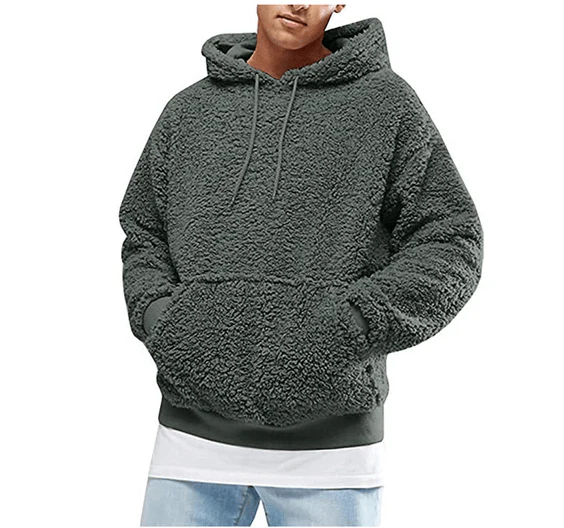 Flauschiger Teddy Hoodie für Männer – Perfekte Wärme für kalte Tage