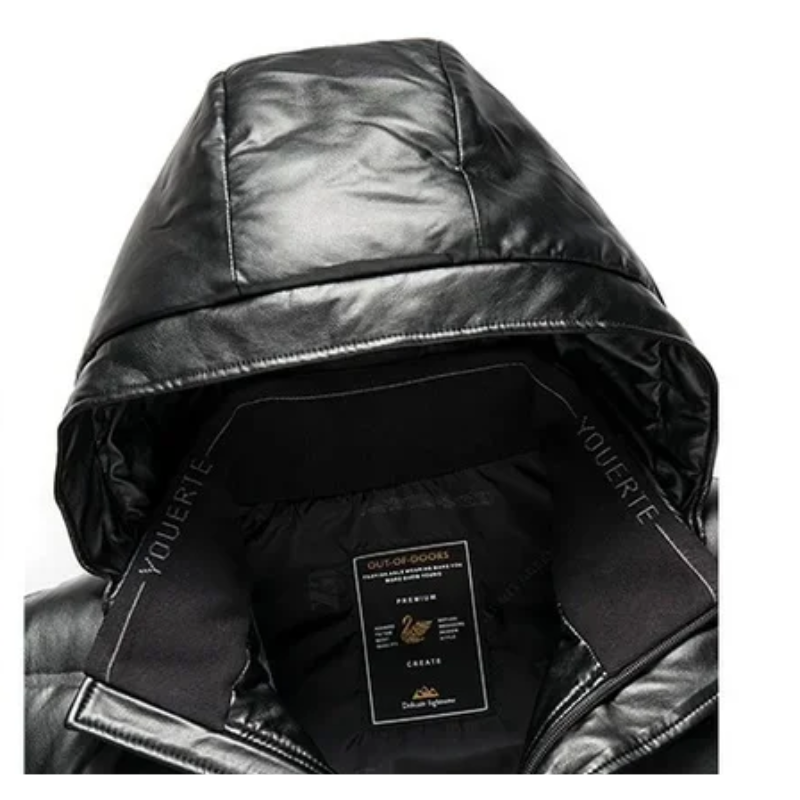 Daunhex - Daunenjacke Herren Winddicht Wasserabweisend Winterjacke Kapuze