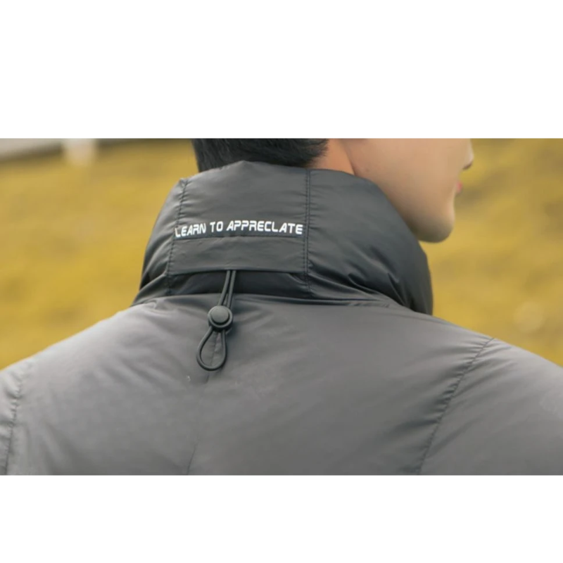 Grauarm - Daunenjacke Herren Lang Warm Gefüttert Wintermantel Mit Kapuze