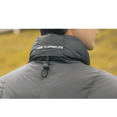 Grauarm - Daunenjacke Herren Lang Warm Gefüttert Wintermantel Mit Kapuze