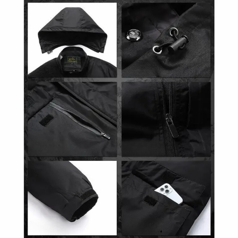 Frostik - Wasserdichter Wintermantel Männer – Winddicht, Atmungsaktiv, Outdoorjacke