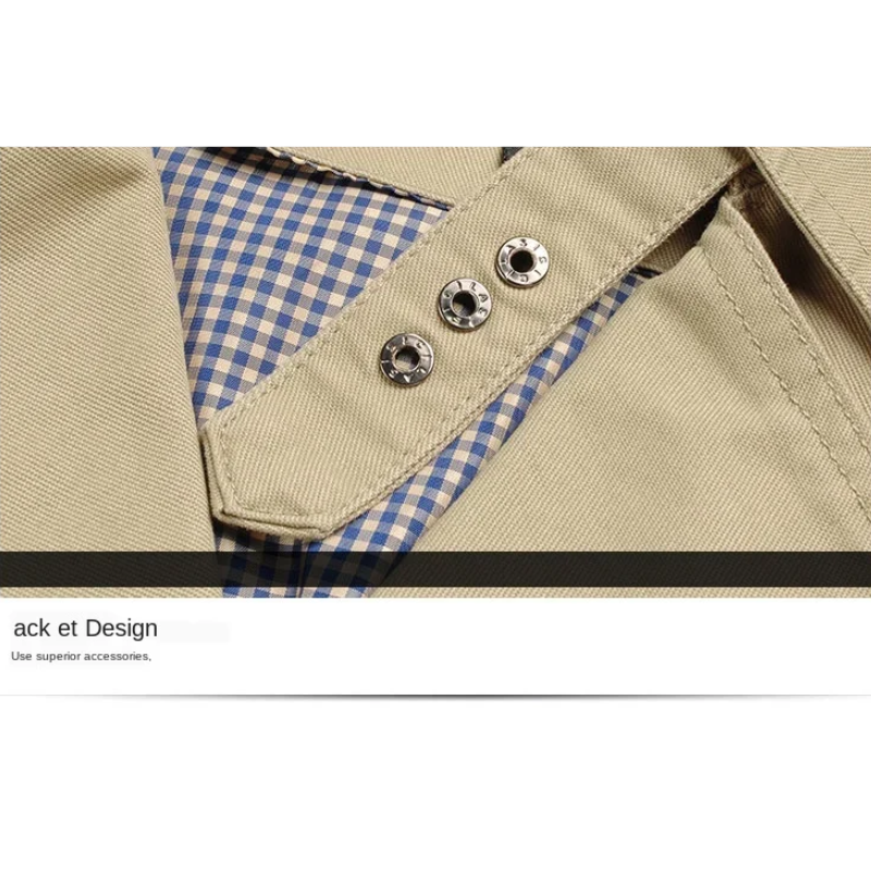 Arctjak - Langer Mantel Herren Klassischer Wollmantel Mit Revers und Taschen