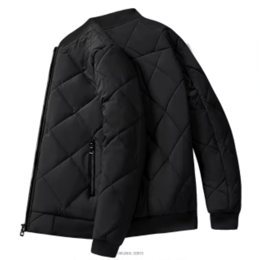 Brovian - Gewattierte Jacke Herren mit warmem Fleecefutter und Reißverschluss