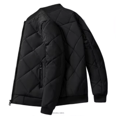 Brovian - Gewattierte Jacke Herren mit warmem Fleecefutter und Reißverschluss