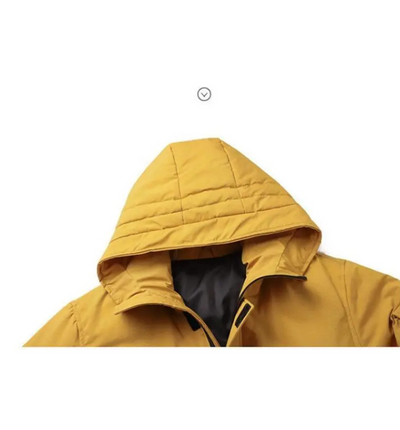 Stiefal - Parka Winterjacke Herren – Lang, Warm Gefüttert, Mit Kunstfellkapuze