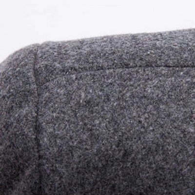 Mantrel - Langer Mantel Herren Eleganter Wintermantel Gefüttert Mit Brusttasche