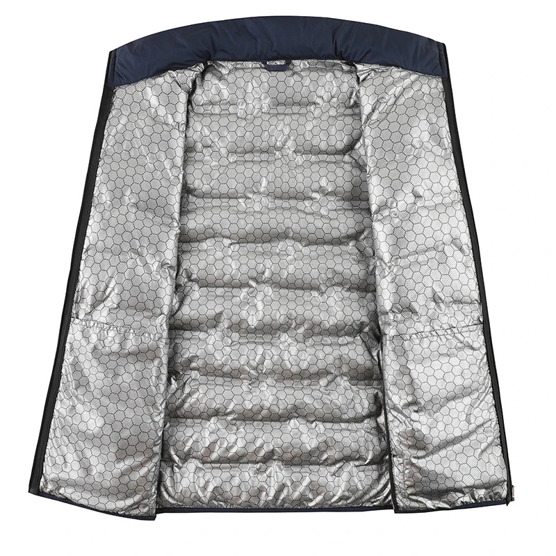 Nordfed - Daunenjacke Herren Winddicht Wasserdicht Lange Winterjacke Kapuze